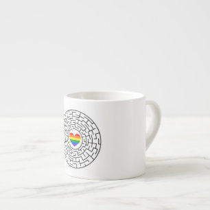 Tasse Expresso SlipperyJoe's orgueil labyre de labyrinthe de flèc
