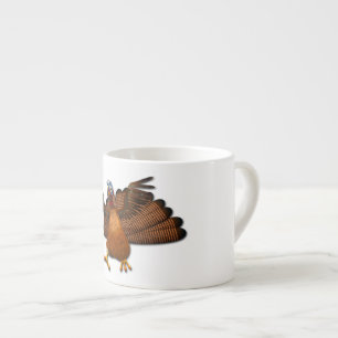 Tasse Expresso SlipperyJoe's Thanksgiving ailes de dinde coloré f