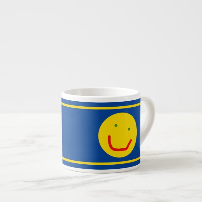 Tasse Expresso Soleil souriant, visage joyeux (Devant droit)