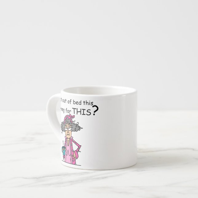 Tasse Expresso Sortir de l'humour de lit (Devant gauche)