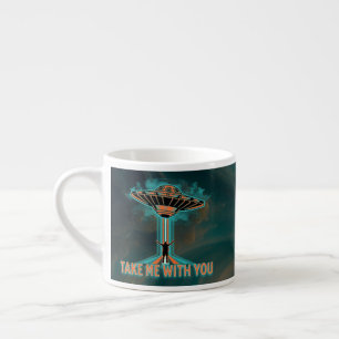 Tasse Expresso Soucoupe volante style années 60 vintage