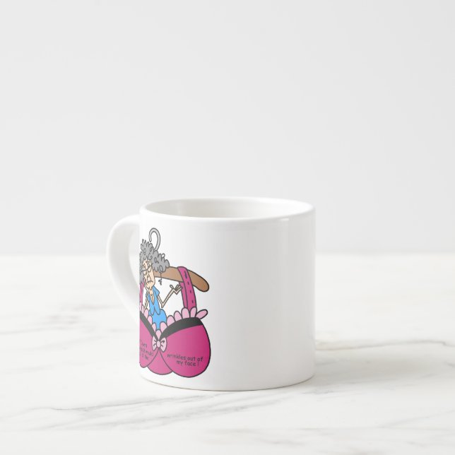 Tasse Expresso Soutiens-gorge et humour de rides (Devant gauche)