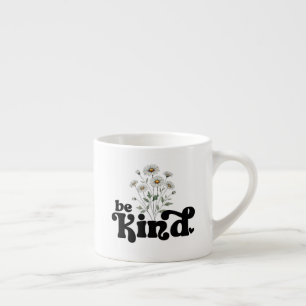 Tasse Expresso Soyez Gentil – Typographie noire minimaliste en gr