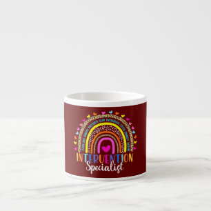 Tasse Expresso Spécialiste d'intervention Professeur Arc-en-ciel