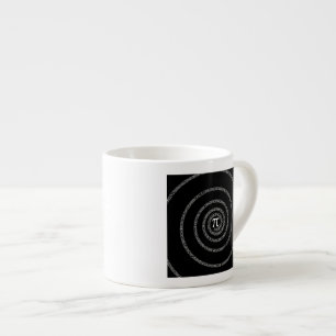 Tasse Expresso Spirale pour Pi en style noir