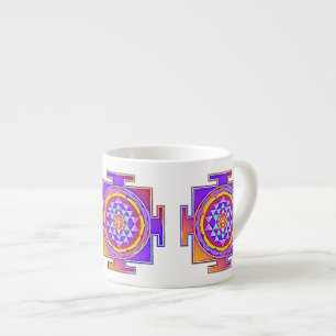 Tasse Expresso Sri Yantra - Symbole hindouiste Design 1