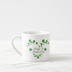 Tasse Expresso St. Patrick's Day Green Vine Shamrock Irish Party