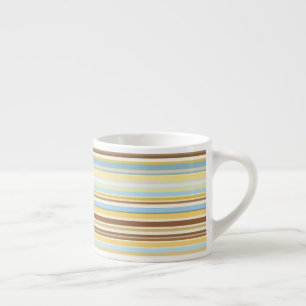 Tasse Expresso Stripes Motif Retro Colorful 1970 Style