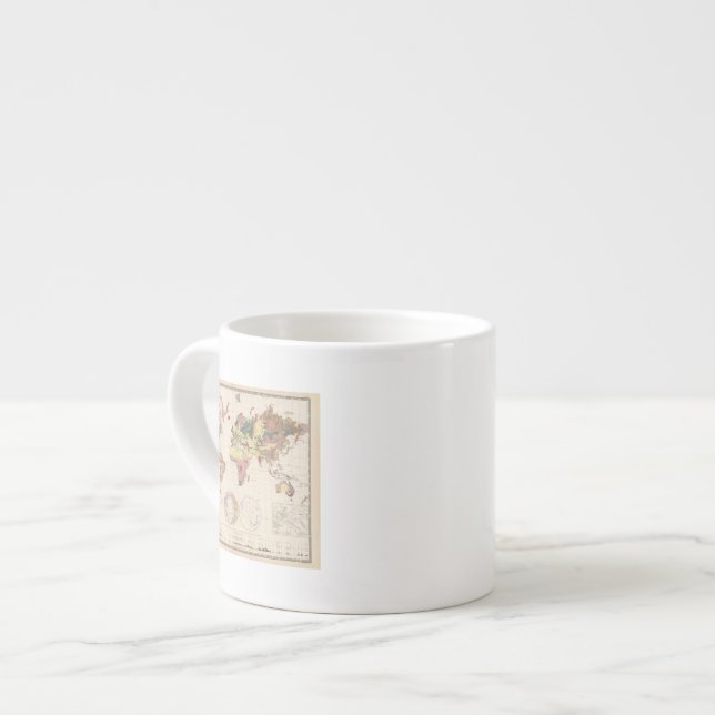 Tasse Expresso Structure géologique de globe (Devant gauche)