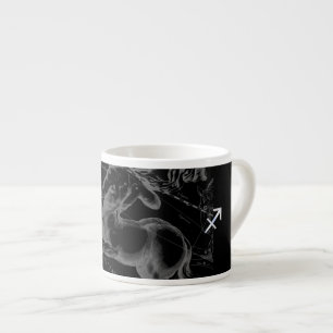 Tasse Expresso Style Chrome Sagittarius Zodiac Connexion Hevelius