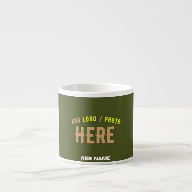 TASSE EXPRESSO STYLISH MODERNE ARMÉE VERT VÉRIFIÉ MARQUE (Devant)