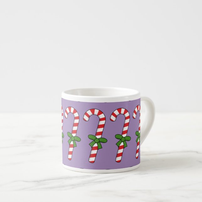 Tasse Expresso Sucre de canne avec ruban vert (Devant droit)