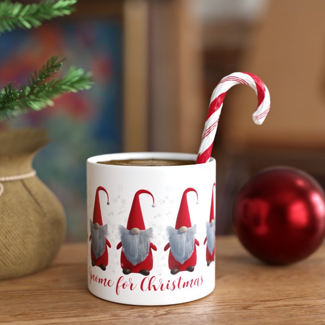 Tasse Expresso Super Gnome d'hiver pour la Coupe d'Espresso de No (Gnome for Christmas? I think so. You can add your name or keep the text as is. Happy Holidays!)