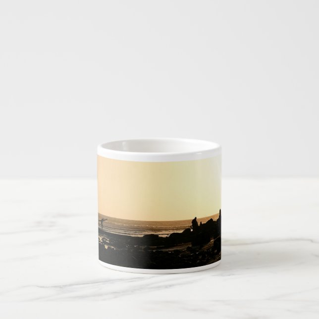 Tasse Expresso Surfer de fin de jours (Devant)