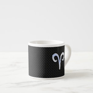 Tasse Expresso Symbole de Chrome Like Aries Zodiac