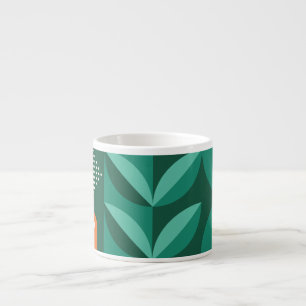 Tasse Expresso Symbole de l'agriculture Vintage et géométrique sc
