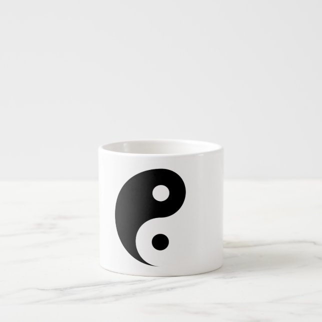 Tasse Expresso Symbole Yin Yang clair (Devant)