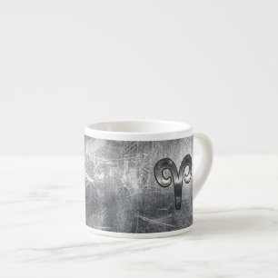 Tasse Expresso Symbole Zodiaque Aries en style Argent