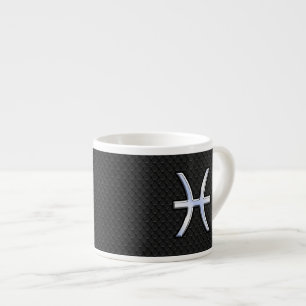 Tasse Expresso Symbole zodiaque Pisces sur le style de peau de se