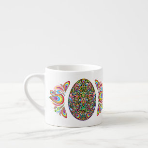 Tasse Expresso T-Shirt Bio pour Enfants Motif Psychédélique Œuf d