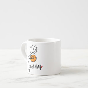 Tasse Expresso T-shirts et cadeaux basiques de basket-ball à figu