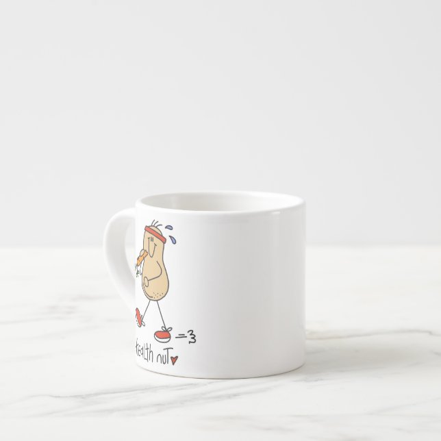 Tasse Expresso T-shirts et cadeaux d'écrou de santé (Devant gauche)