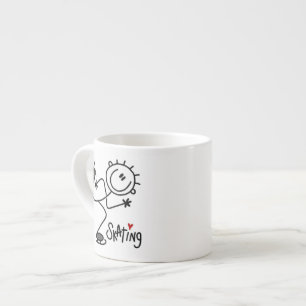 Tasse Expresso T-shirts et cadeaux simples de patinage sur glace