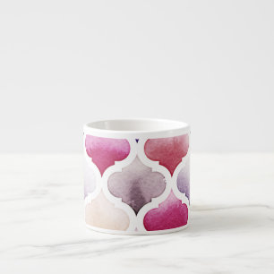 Tasse Expresso Tapis marocain : Aquarelle Tanger Motif.