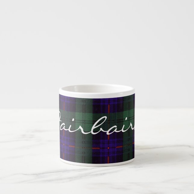 Tasse Expresso Tartan écossais de kilt de plaid de clan de (Devant)