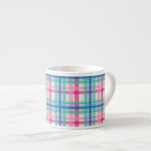 Tasse Expresso Tartan, motif de plaid