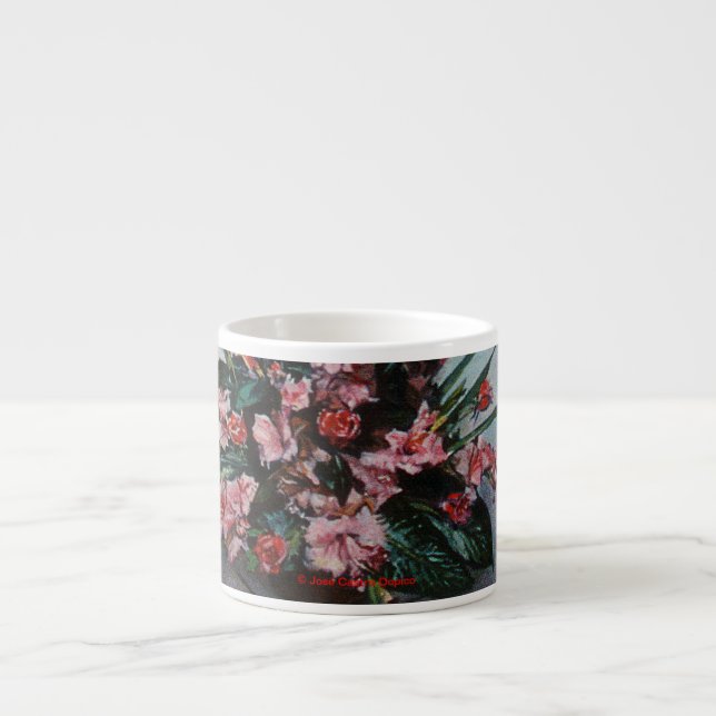 Tasse Expresso Taza De Espresso Bodegón de flores (Devant)