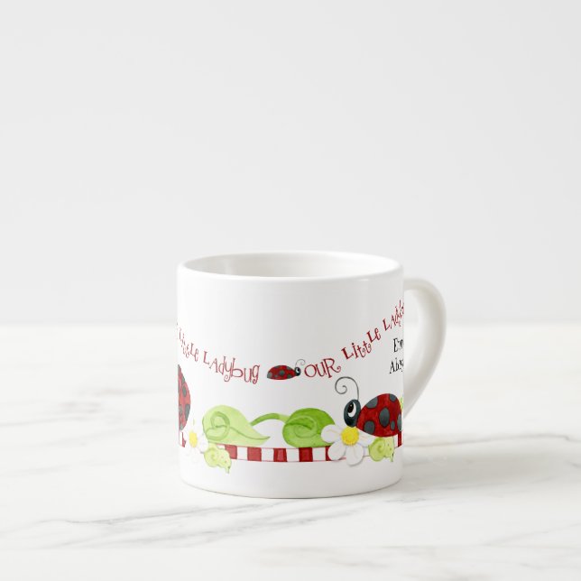 Tasse Expresso Tea-up taille enfant pour les parties de thé, fleu (Devant droit)