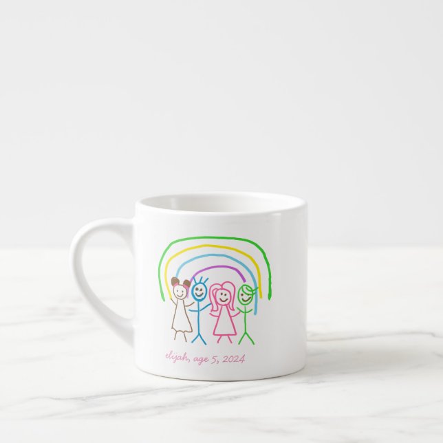 Tasse Expresso Télécharger des enfants Dessiner Transformer des e (Gauche)