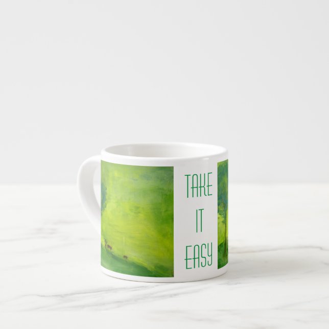 Tasse Expresso Temps vert pour se détendre (Devant gauche)