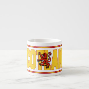 Tasse Expresso Texte du drapeau écossais