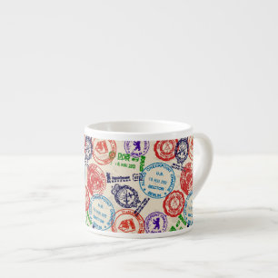 Tasse Expresso Texture avec de vrais timbres