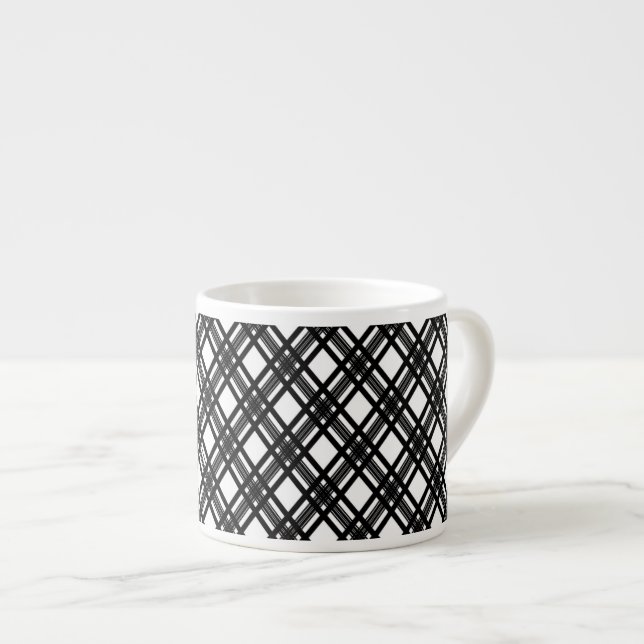 Tasse Expresso Texture de rayures (Devant droit)