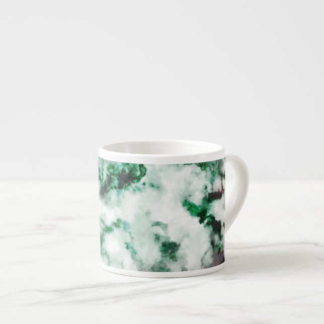Tasse Expresso Texture marbrée de quartz (Devant droit)