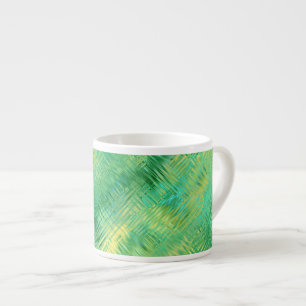 Tasse Expresso Texture verre vert émeraude