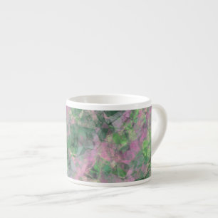 Tasse Expresso Texture verte du printemps dégraissée