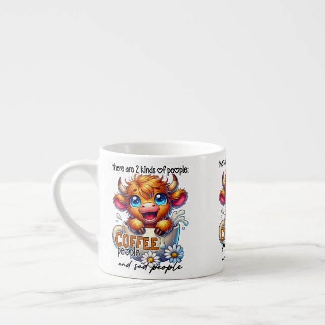 Tasse Expresso There Are 2 Kinds of People Coffee People and Sad  (Gauche)