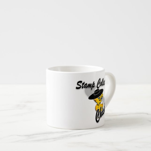 Tasse Expresso Timbre Collecte de la poussette #4 (Devant droit)