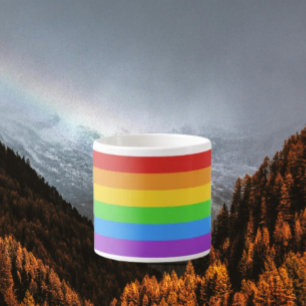 Tasse Expresso Tir de fierté : drapeau arc-en-ciel
