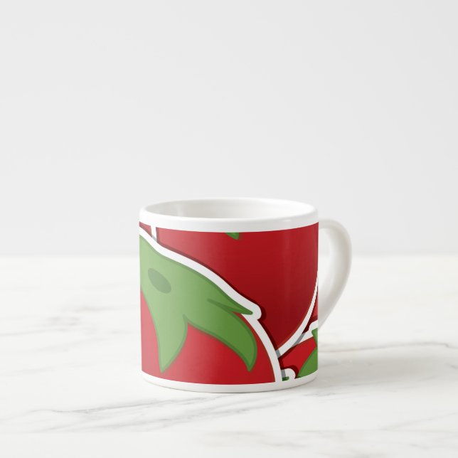 Tasse Expresso Tomate funky (Devant droit)