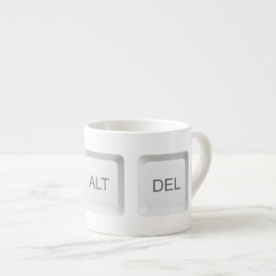 Tasse Expresso Touche clavier d'ordinateur CTRL ALT SUPP de Slipp
