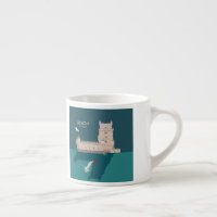 Tour de Belem de Lisbonne dans le style poster vin