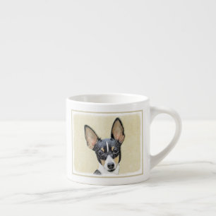 Tasse Expresso Toy Fox Terrier Peinture - Cute Original Chien Art