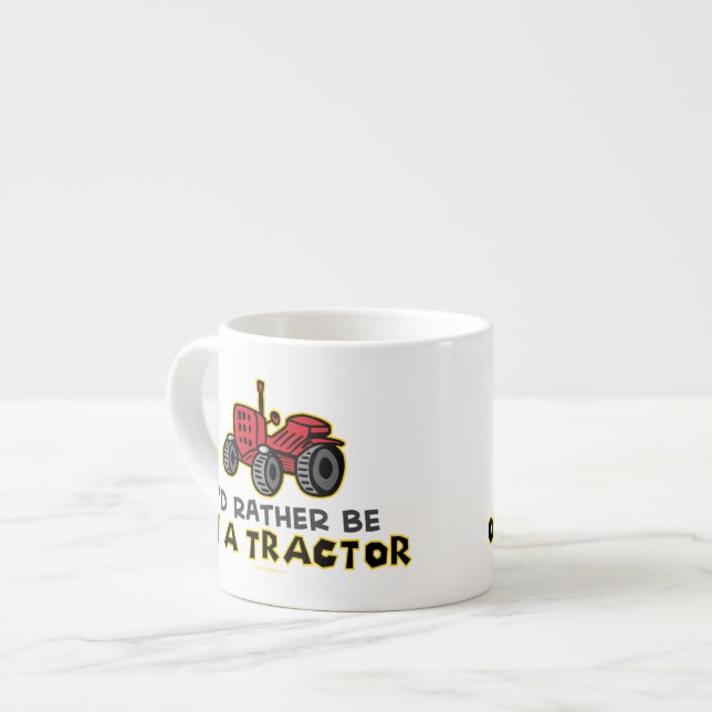 Tasse Expresso Tracteur drôle (Devant gauche)