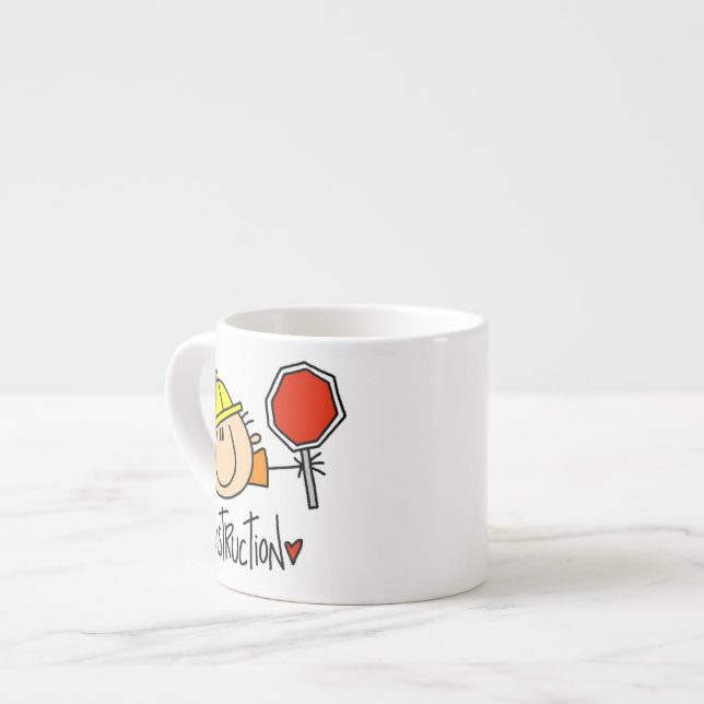 Tasse Expresso Travailleur du bâtiment (Devant gauche)