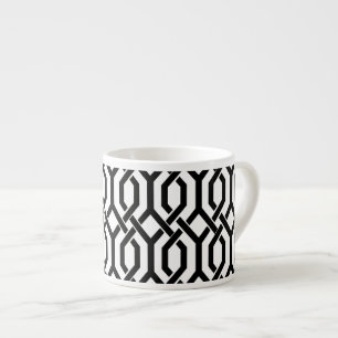 Tasse Expresso Trellis noir kew de PixDezines/fond diy